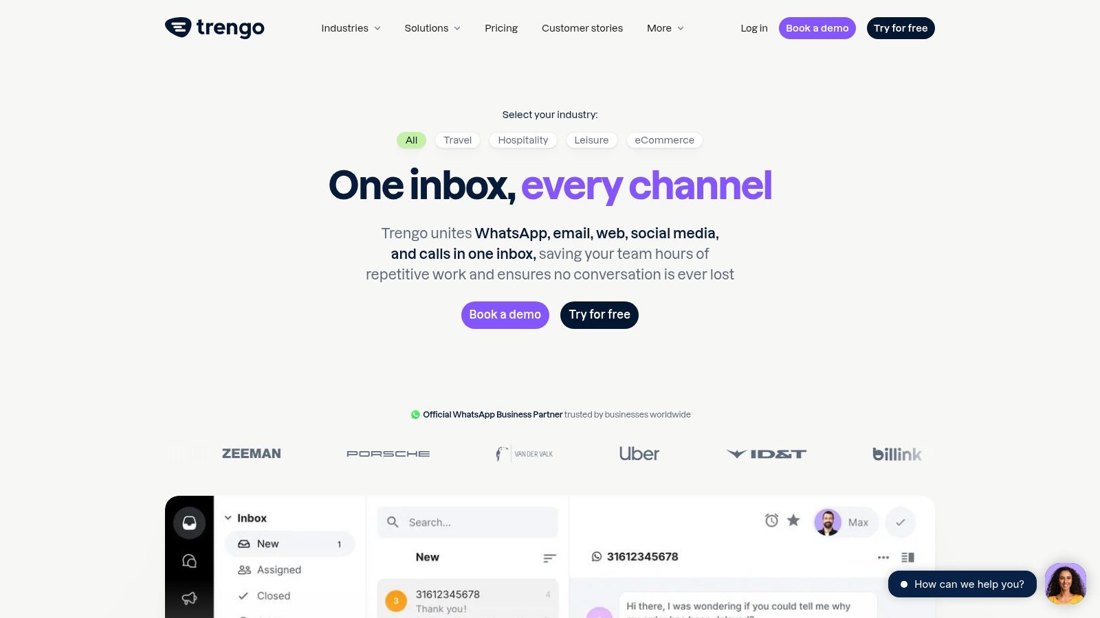 Trengo's unified inbox for Instagram conversations