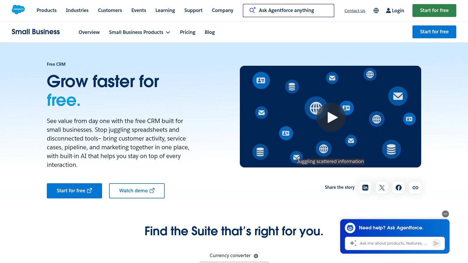 Salesforce Free Suite (Free CRM)