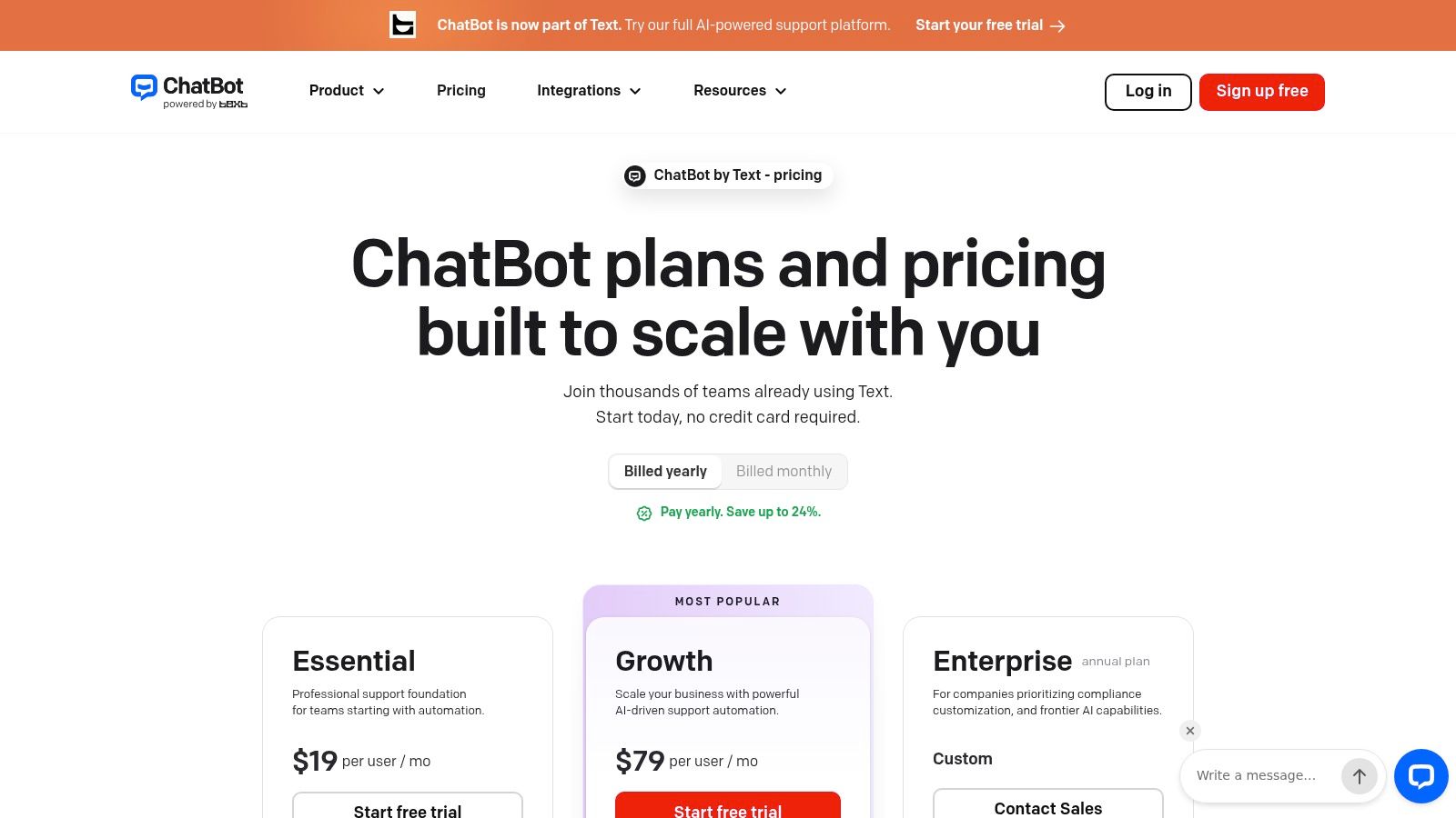 ChatBot (by LiveChat)